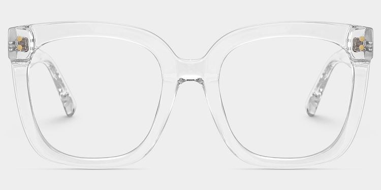 Ebony Clear Square Glasses