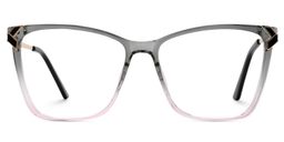 Tricee Square Gray Pink Glasses0