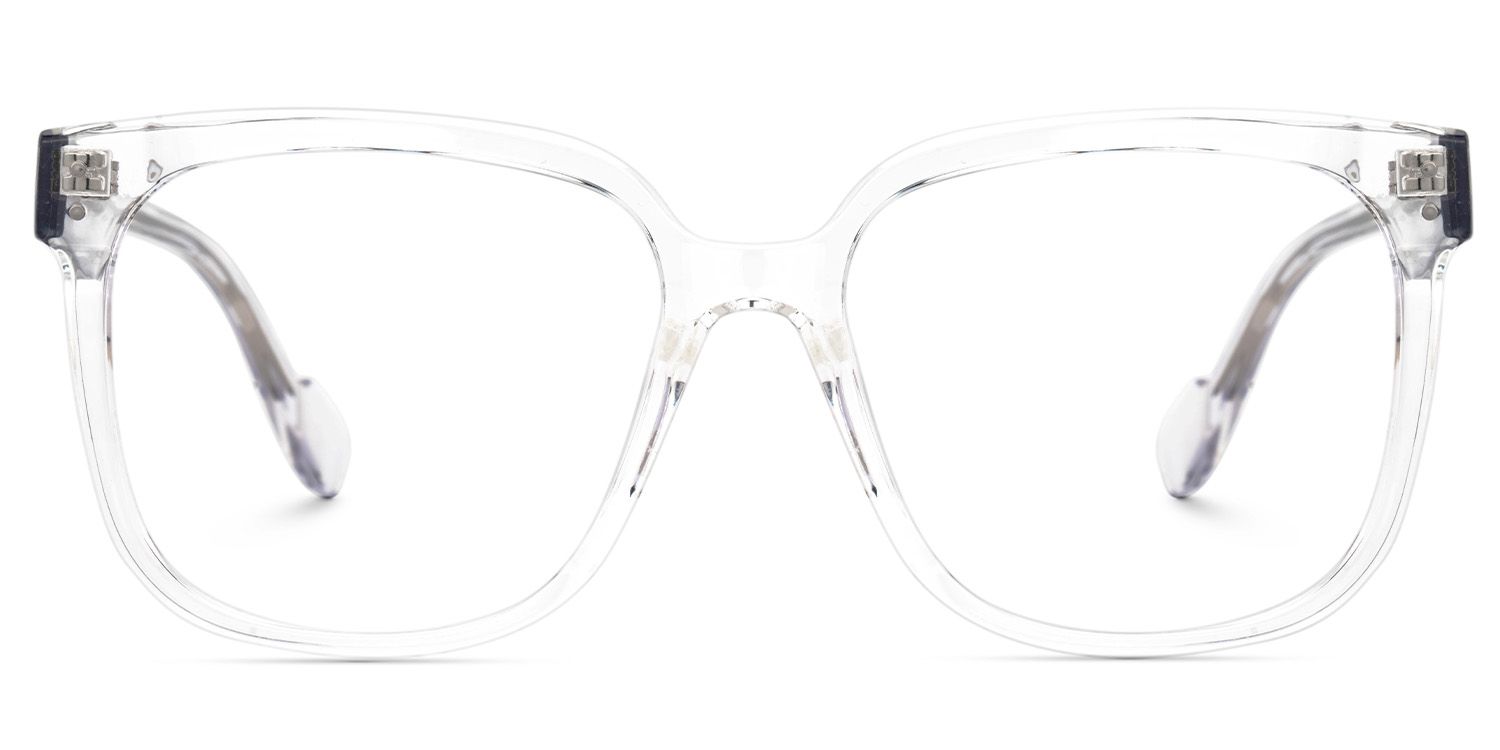 Mikel TR90 Square Clear Frame Glasses | ZEELOOL UK0