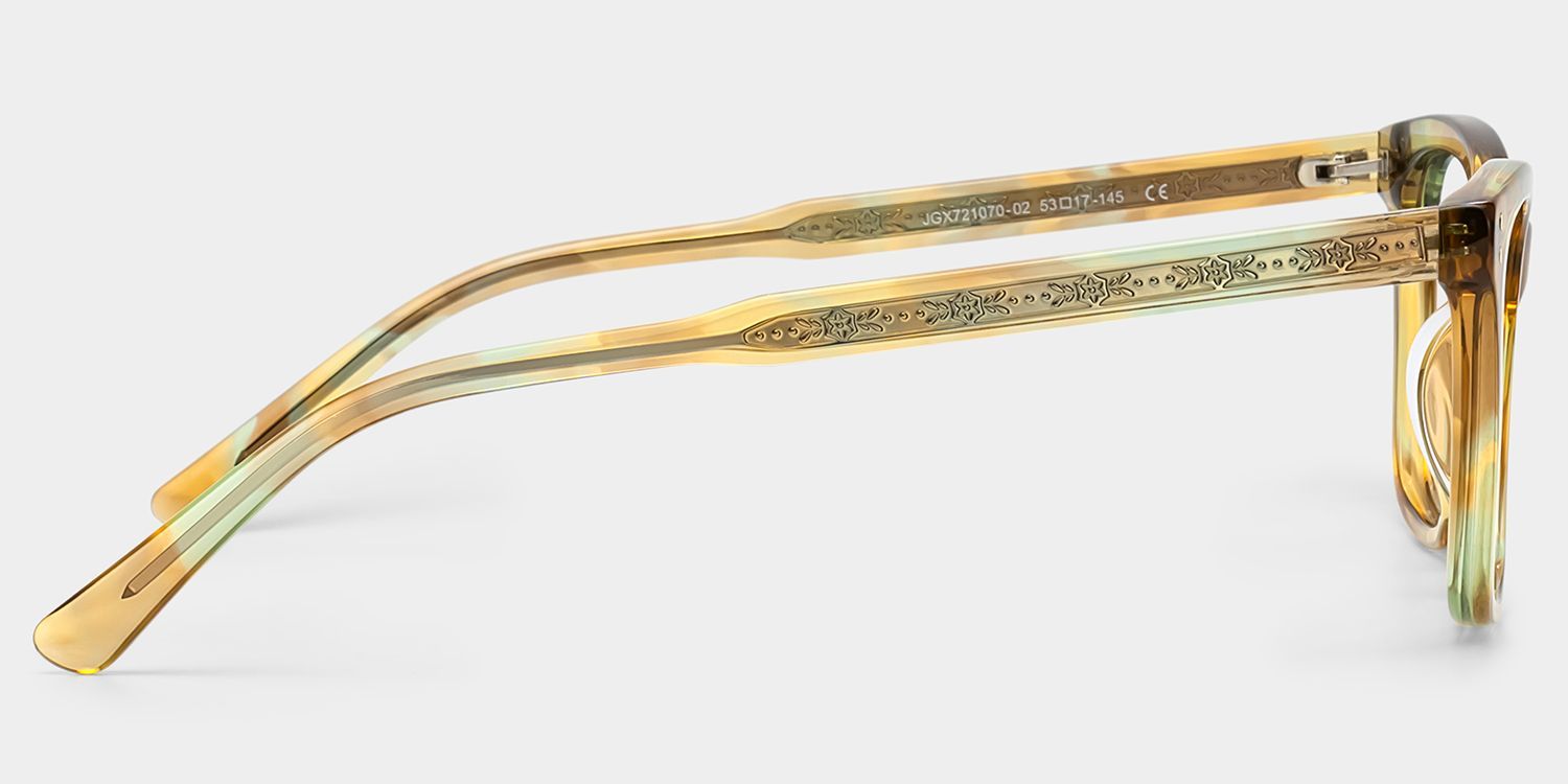 Tyler Floral Prescription Tortoise Square Glasses | ZEELOOL4