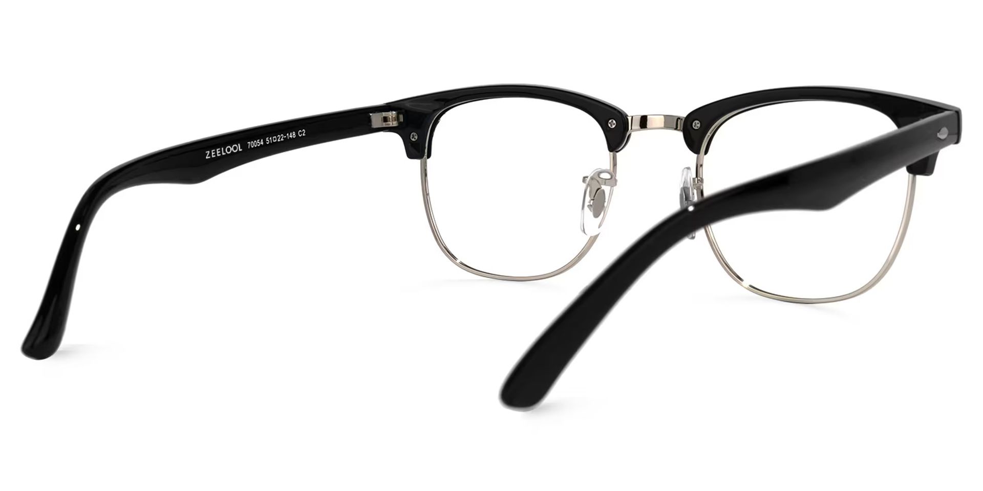 Hacker Browline Black Glasses | ZEELOOL UK3