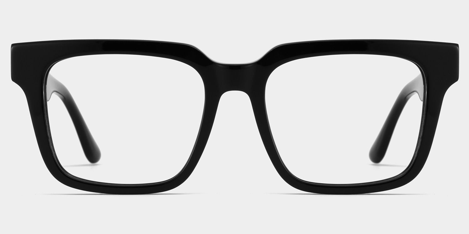 Harriet Square Black Frame Eyeglasses for Man| ZEELOOL UK1