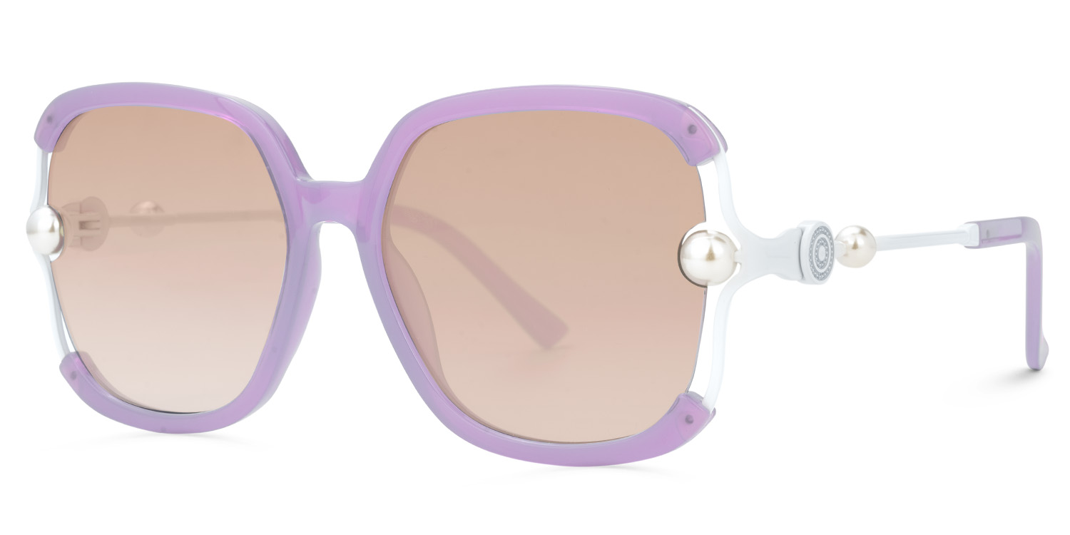Square Purple Sunglasses Frames1