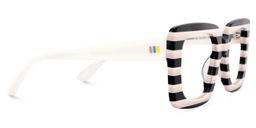 Dianna Rectangle Black Pink Glasses4