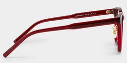 Hailey Square Red Glasses4