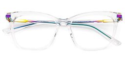 Eliot Rectangle Clear Glasses2