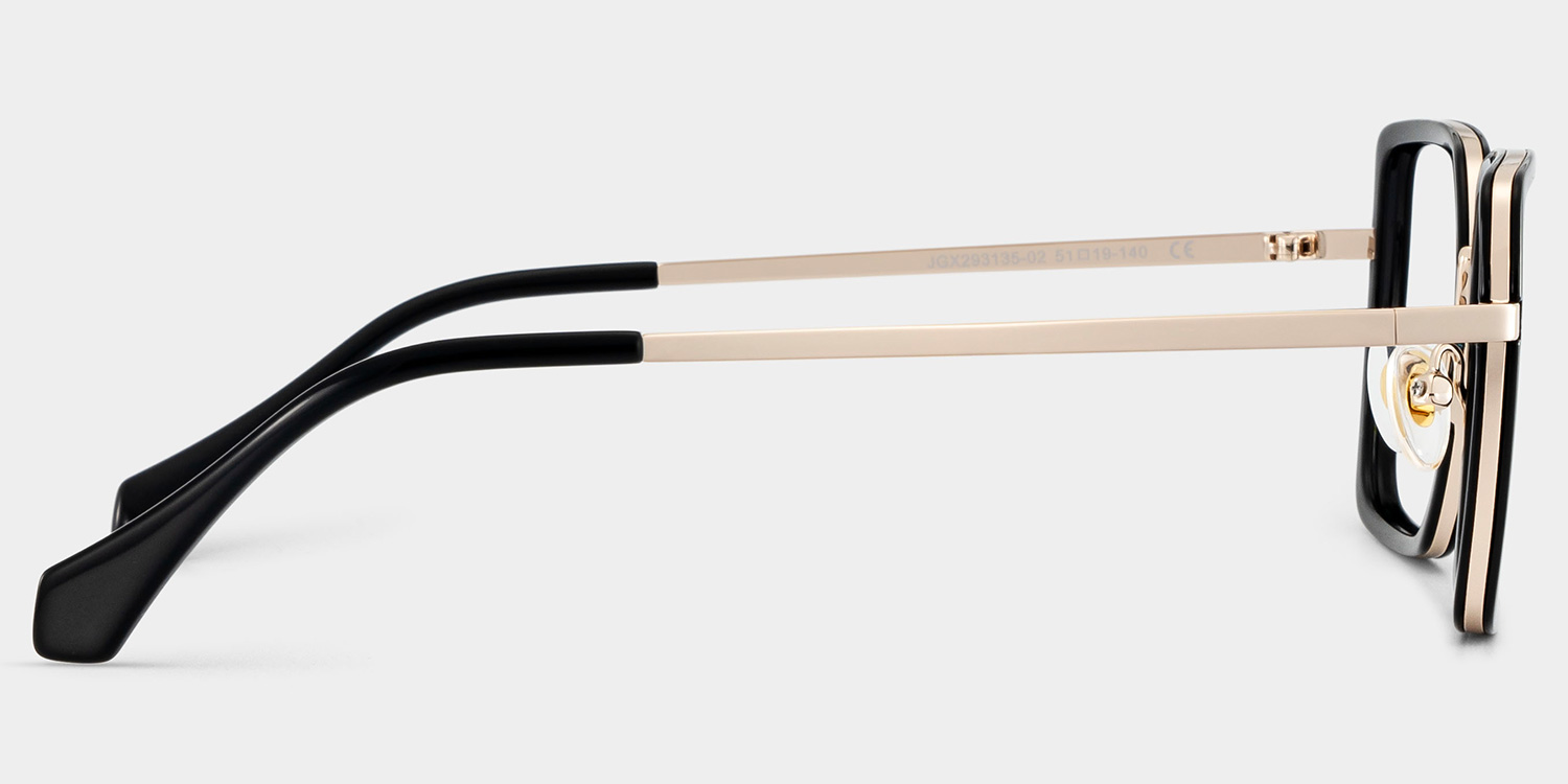 Shane Square Black Glasses4