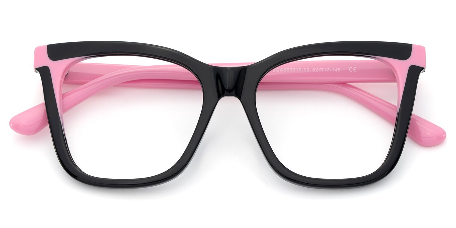 Square Black Eyeglasses- Grubbs acetate Frame Glasses2