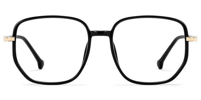 Joana Black Geometric Glasses
