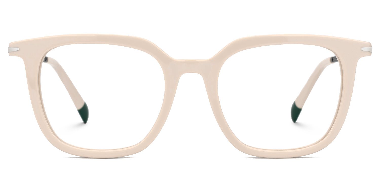 Bodali Mixed-Materials Square Dusty-Pink Frame Glasses | ZEELOOL UK0
