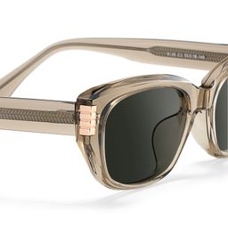 Riviera Geometric Beige Sunglasses4