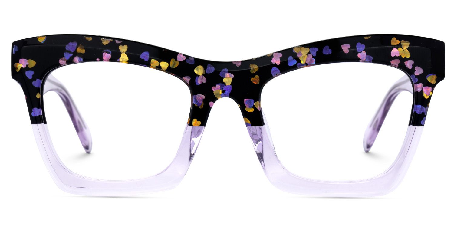 New Arrival Black and Purple Glasses for Benitez Frame | ZEELOOL UK0