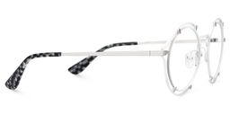 Frazer Round White Glasses2