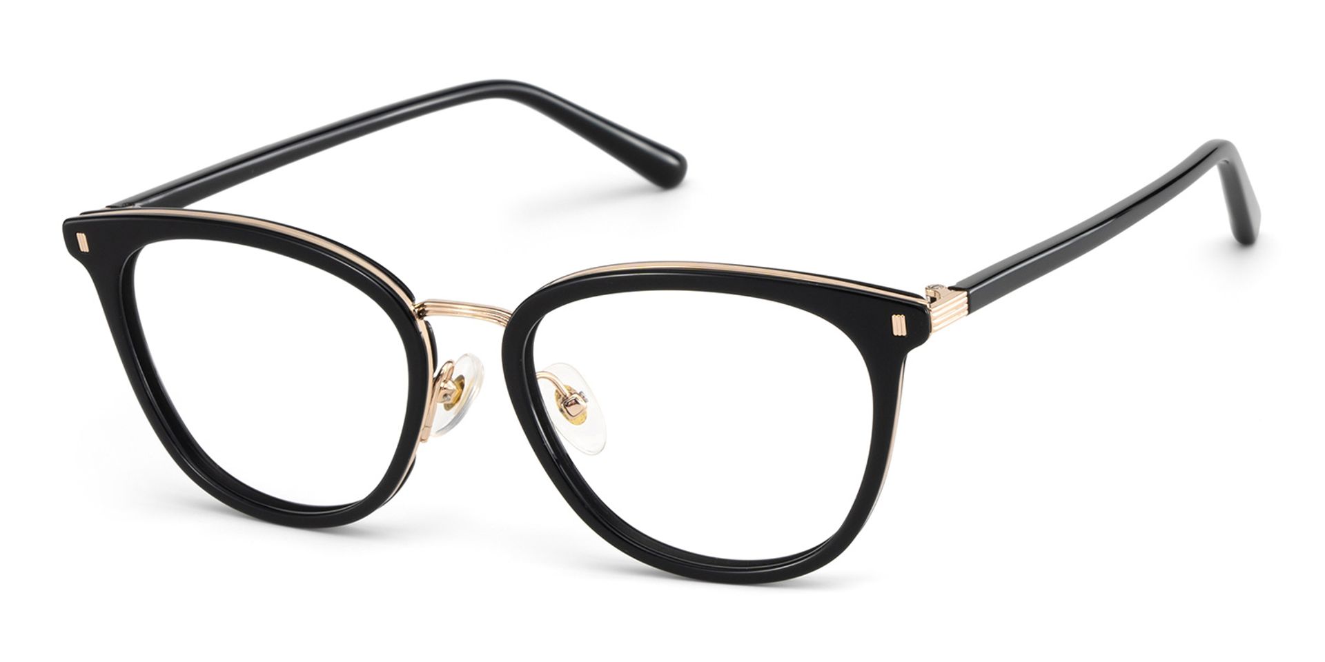 Caden Eyeglasses in Round Black Frame | ZEELOOL UK4