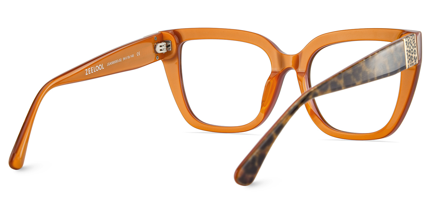 Square Frame Leopard Glasses on Sale4