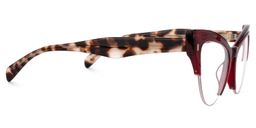 Castealia Cateye Red Glasses2