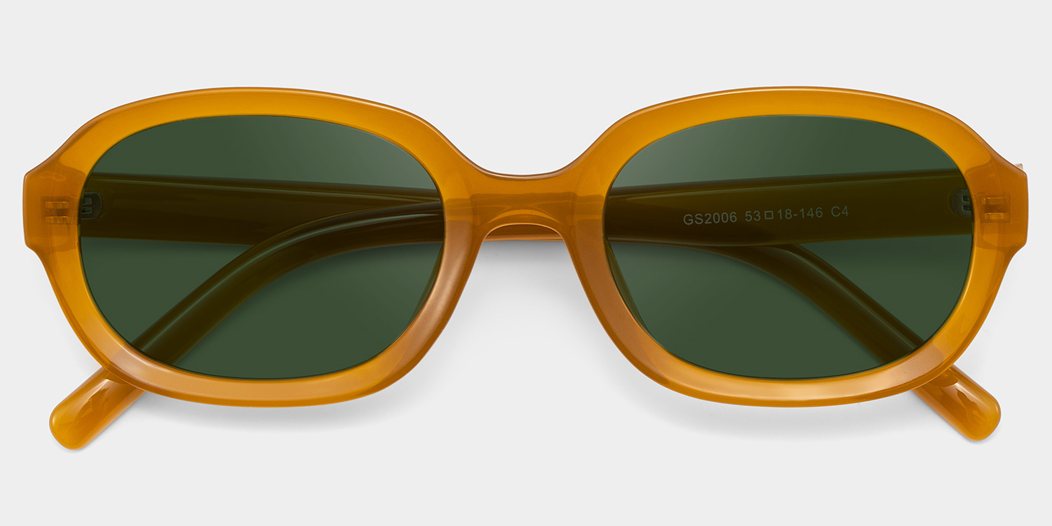 Astra Geometric Brown Polarized Sunglasses1