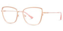 Solimar Square Rose Gold Glasses3