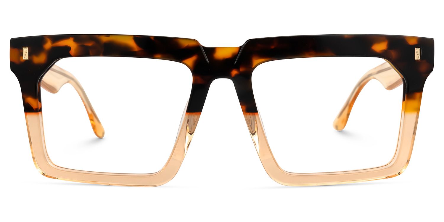 Rectangle Moreland Two-Tone Glasses deals -Zeelool Glasses0