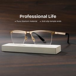 Brock Browline Gold Glasses2