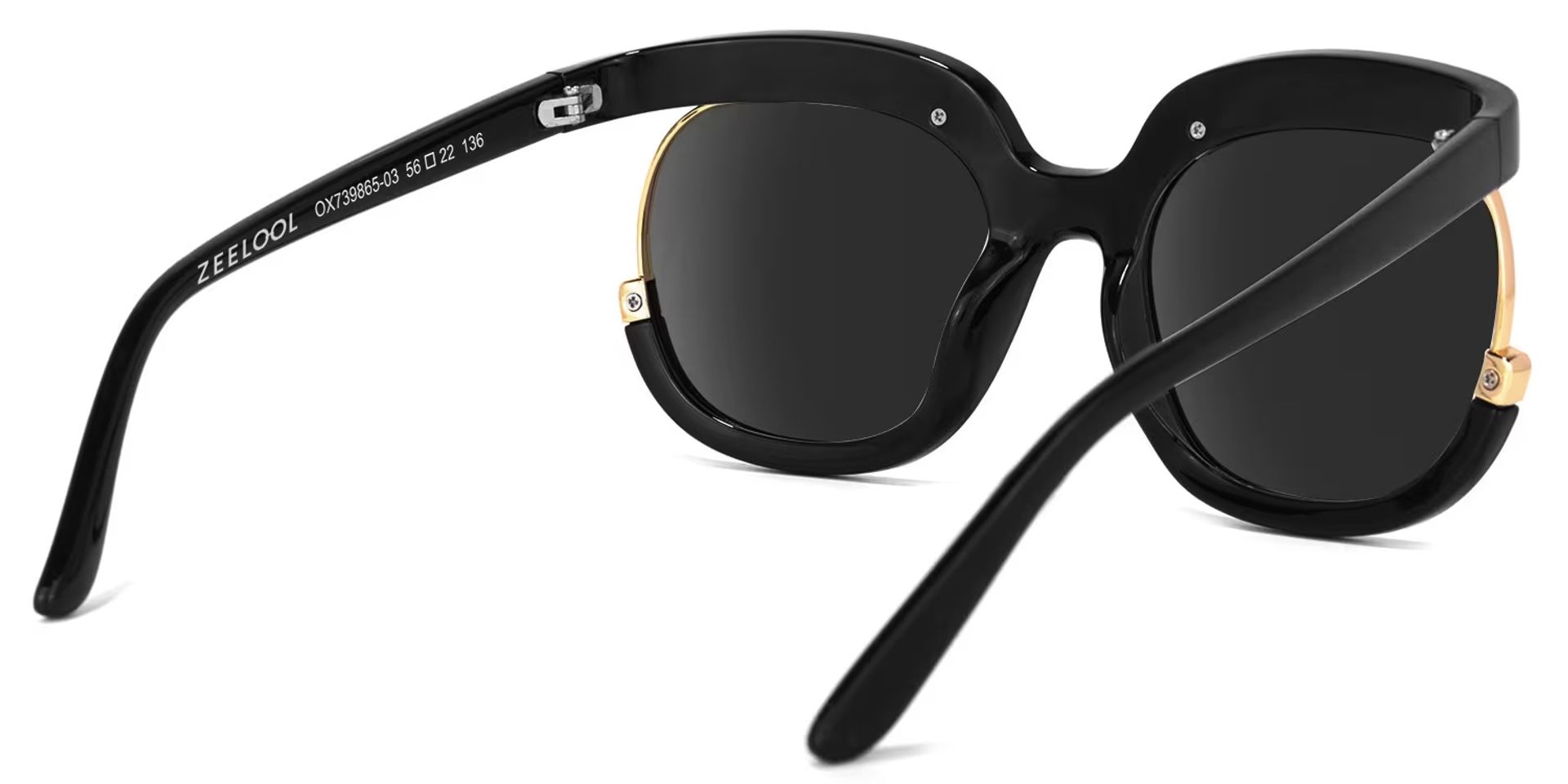 Darice Round Black Sunglasses | ZEELOOL UK3