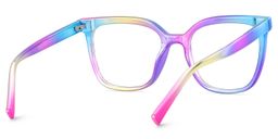 Leo Square Iridescent Glasses4