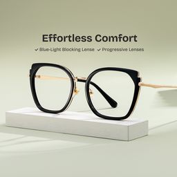 Murcia Square Black Glasses0