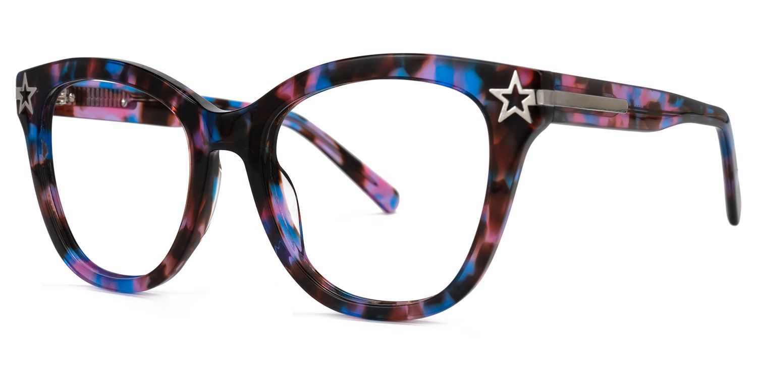 Cateye Kathleen Floral Glasses deals -Zeelool Glasses1