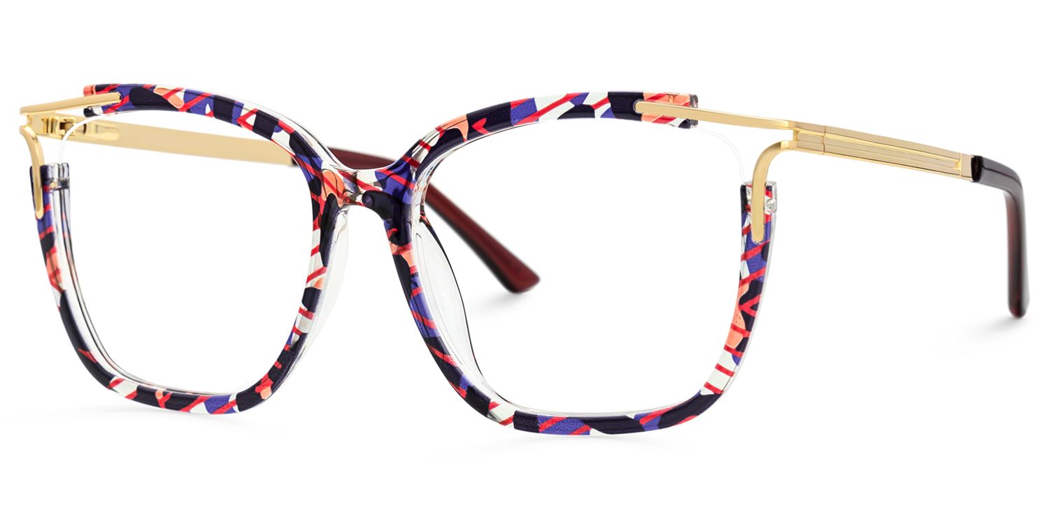Spring hinges Sidibe Eyeglasses, Sidibe Graffiti Glasses -Zeelool1
