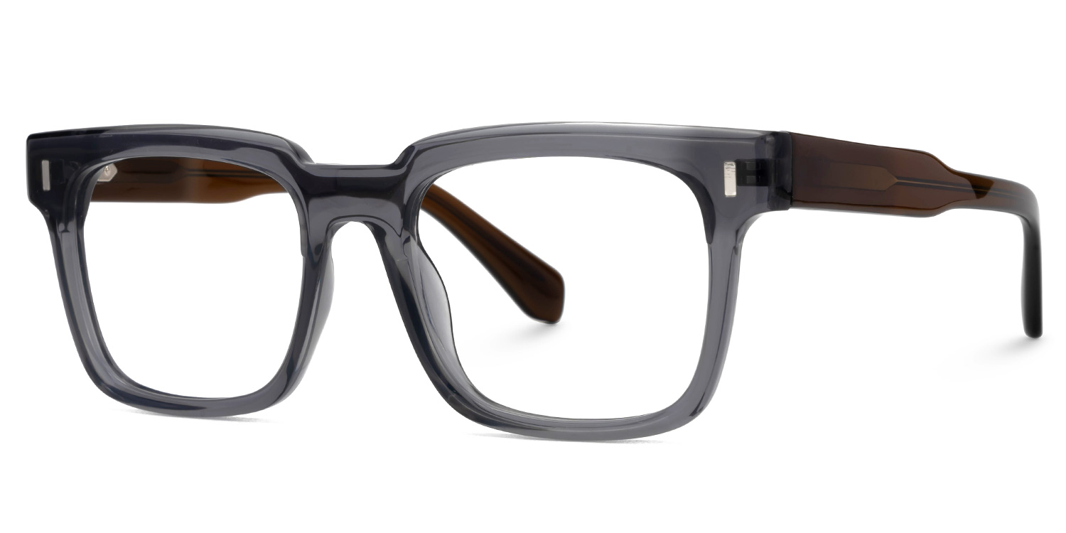 Square Katia Gray Color Frame Glasses | ZEELOOL UK3