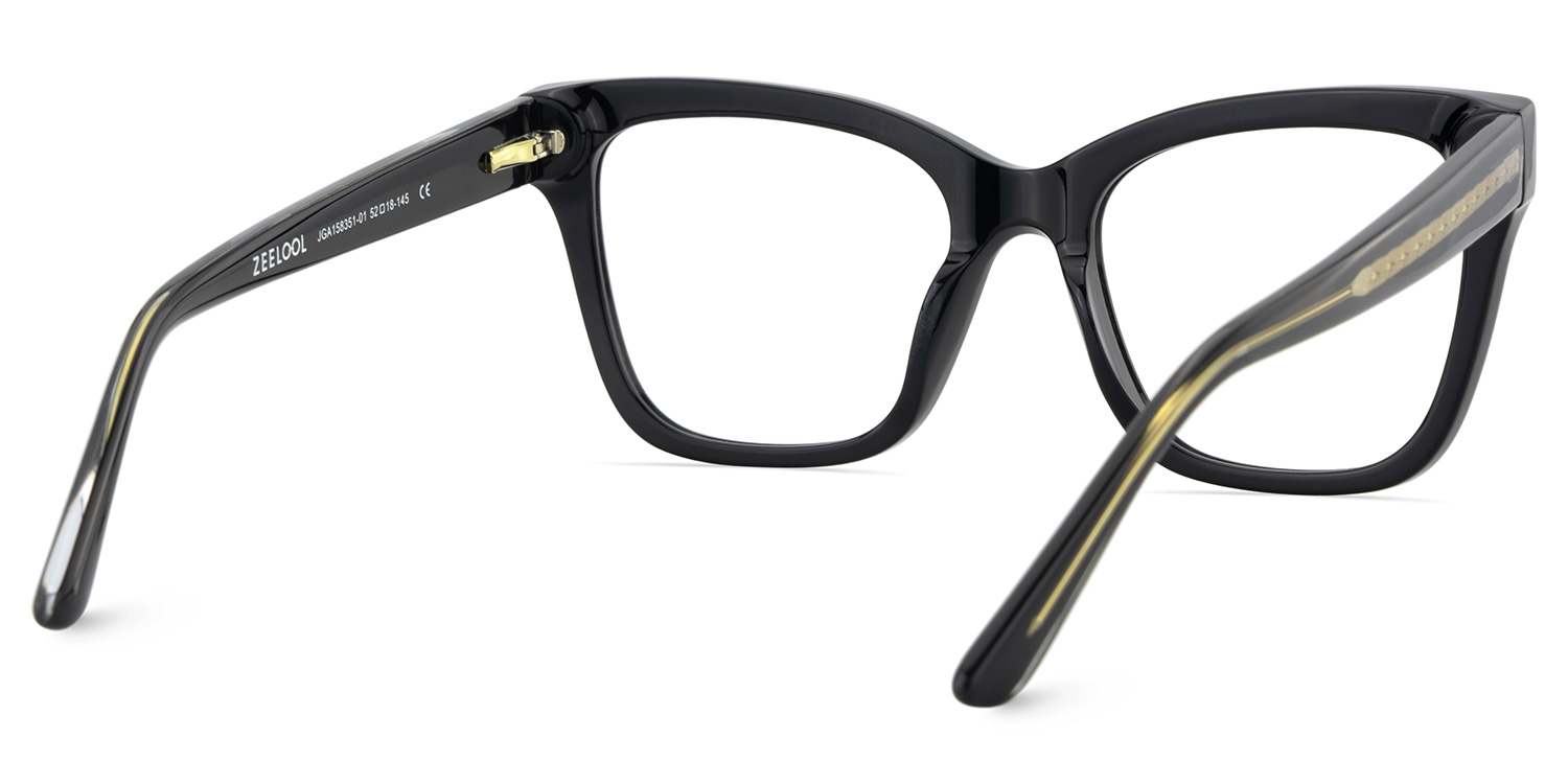 Square Black Eyeglasses Rory Acetate Frame Glasses5