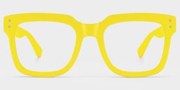 Liizbeett Square Yellow Glasses2