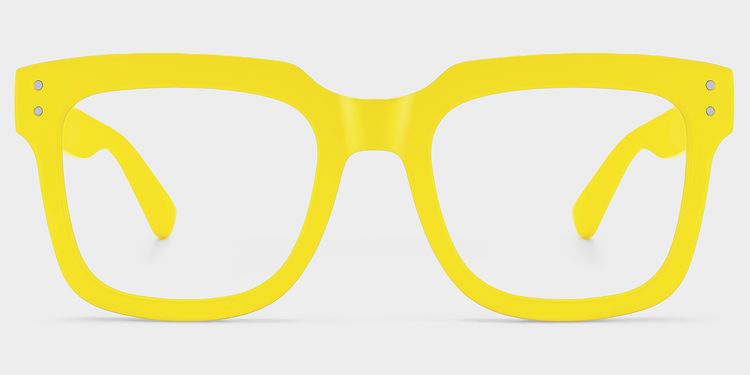 Liizbeett Square Yellow Glasses