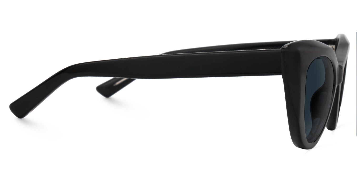 Black Cateye Boucher Sunglasses with full frame | ZEELOOL UK2