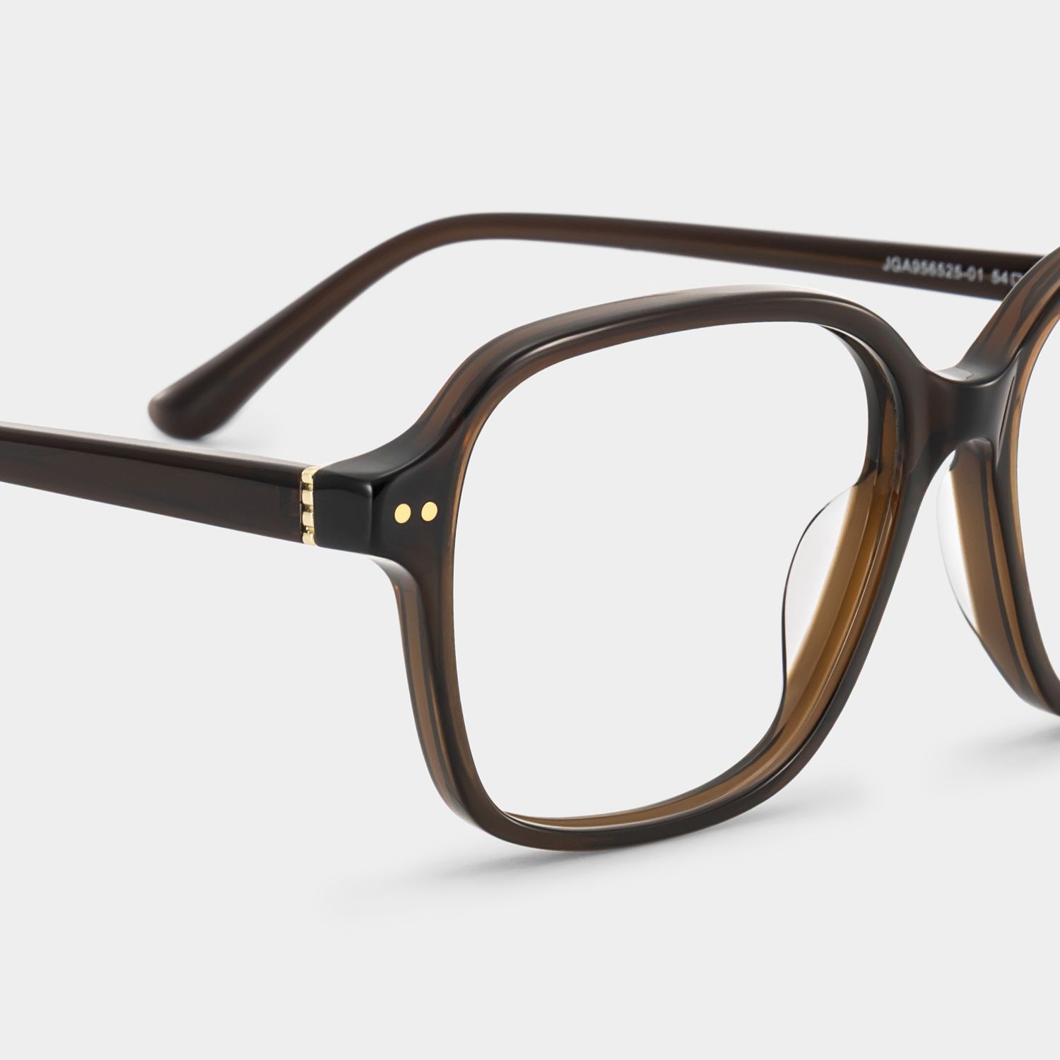 Clementine Chocolate Brown Square Glasses | ZEELOOL5