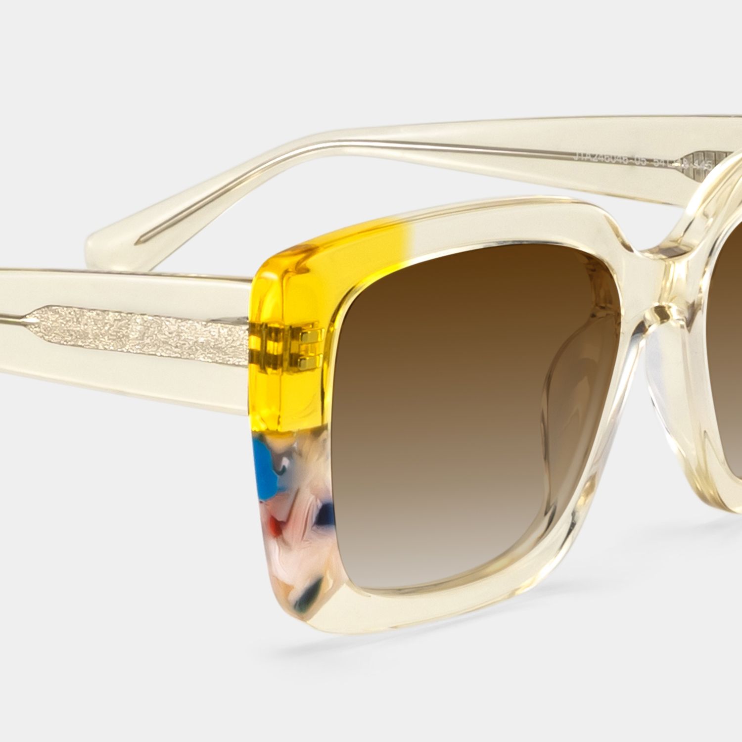 Palma Yellow Frame Sunglasses with Square Style | ZEELOOL UK4