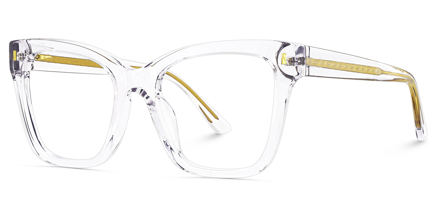Square Crystal Eyeglasses Rory Acetate Frame Glasses3