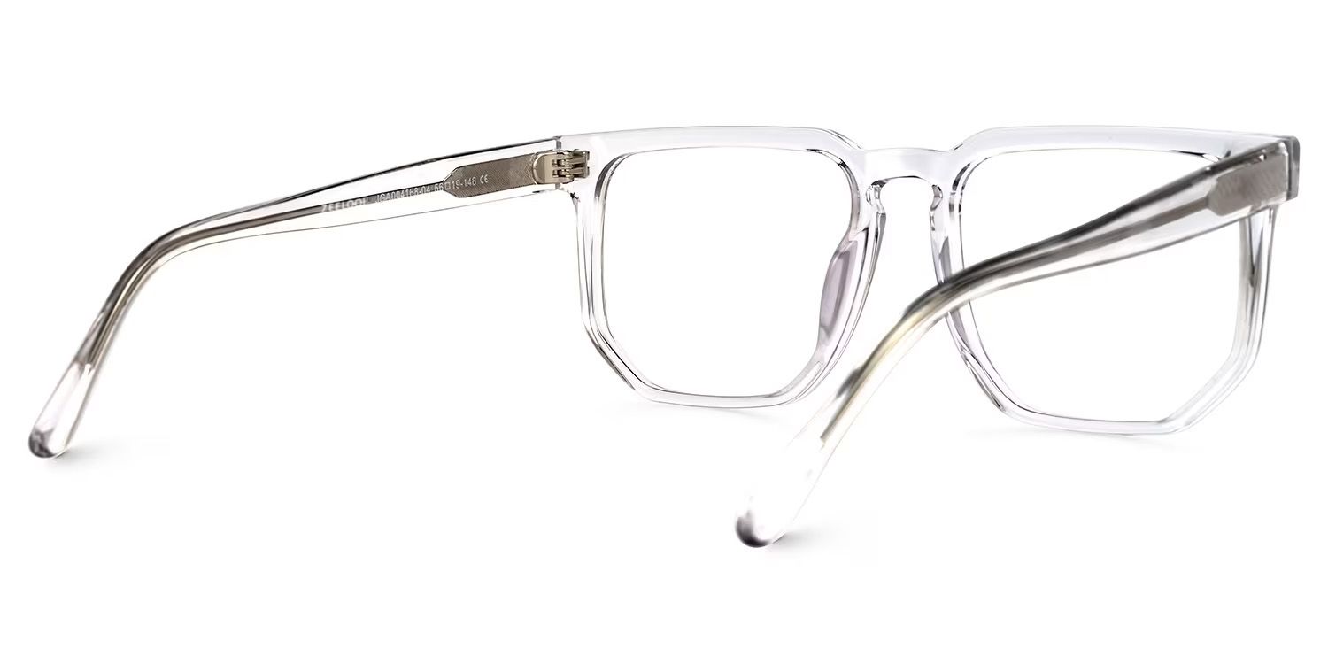 Matherne Square Clear Glasses | ZEELOOL UK3