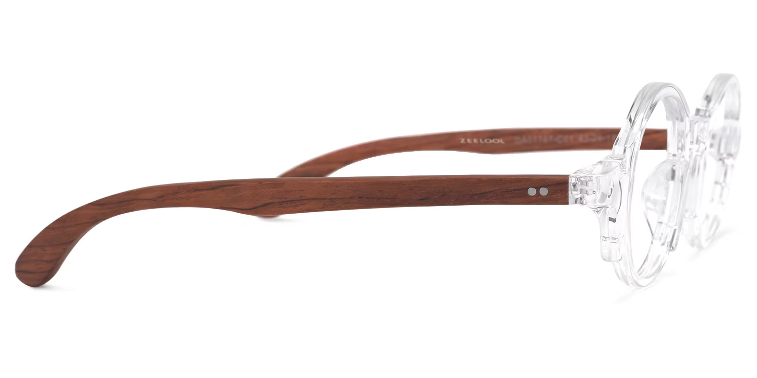 Charlie Round Crystal Frame Glasses | ZEELOOL UK2