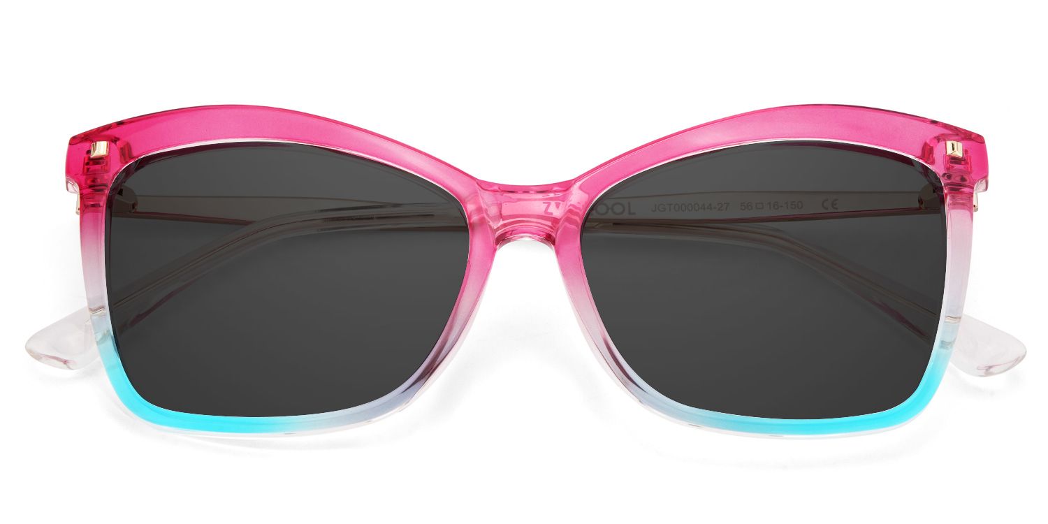 Pink-Blue Color Eyeglasses for Isaebella Frame Glasses | ZEELOOL UK1