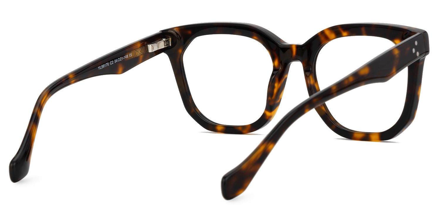 Beddoe Tortoise Square Acetate Full-Frame Eyeglasses | ZEELOOL UK3