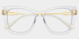 Victor Clear Cat eye Glasses3