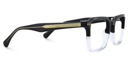 Vickerie Rectangle Black Clear Glasses5