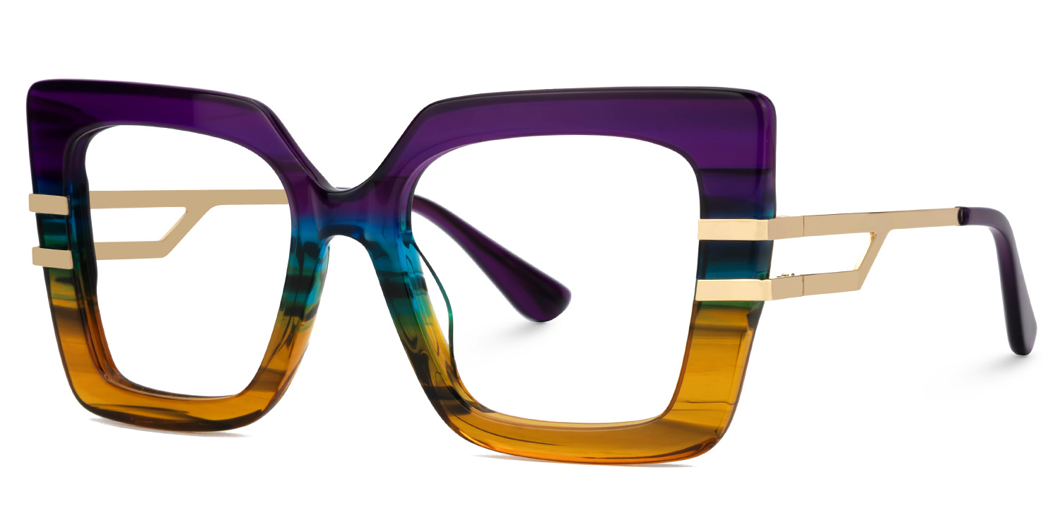 Poutine Square Multicolor Glasses1