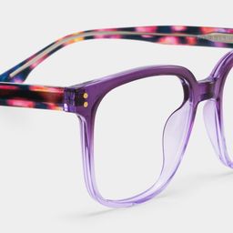 Donnalyn Purple Square Glasses4