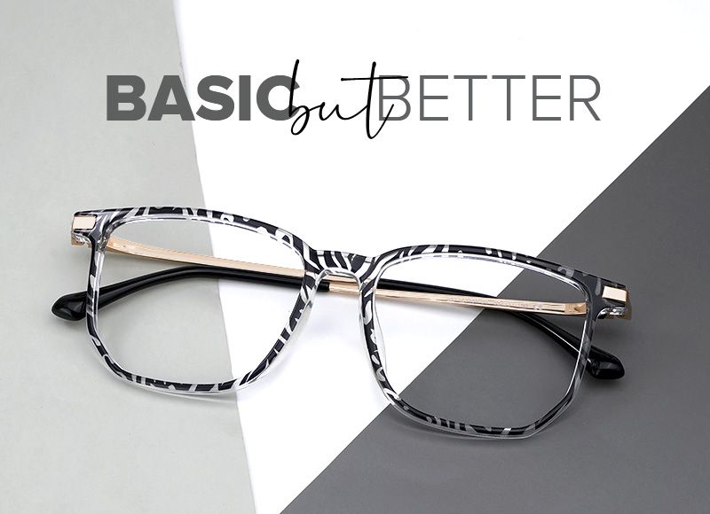 Fezell Black Thin Frame Eyeglasses | ZEELOOL UK4