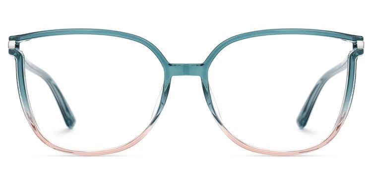 Rodz Square Green-Pink Glasses