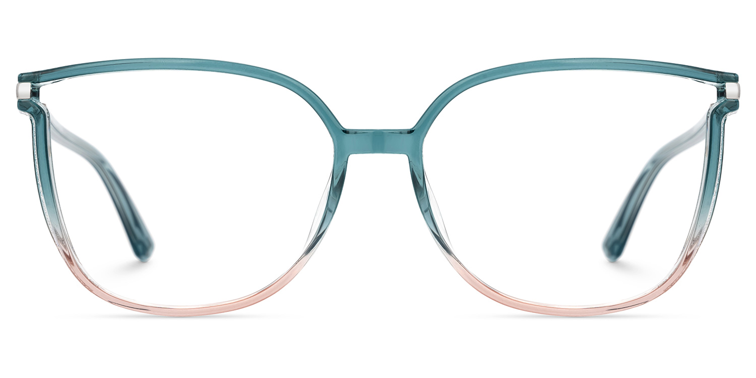 Rodz Square Green-Pink Glasses
