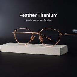 Everett Geometric Gold Glasses0