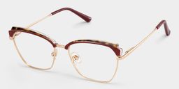 Phoebe Browline Red Glasses3